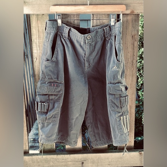 Addidas Mens Khaki Cargo Shorts M. 2006 - Picture 5 of 14